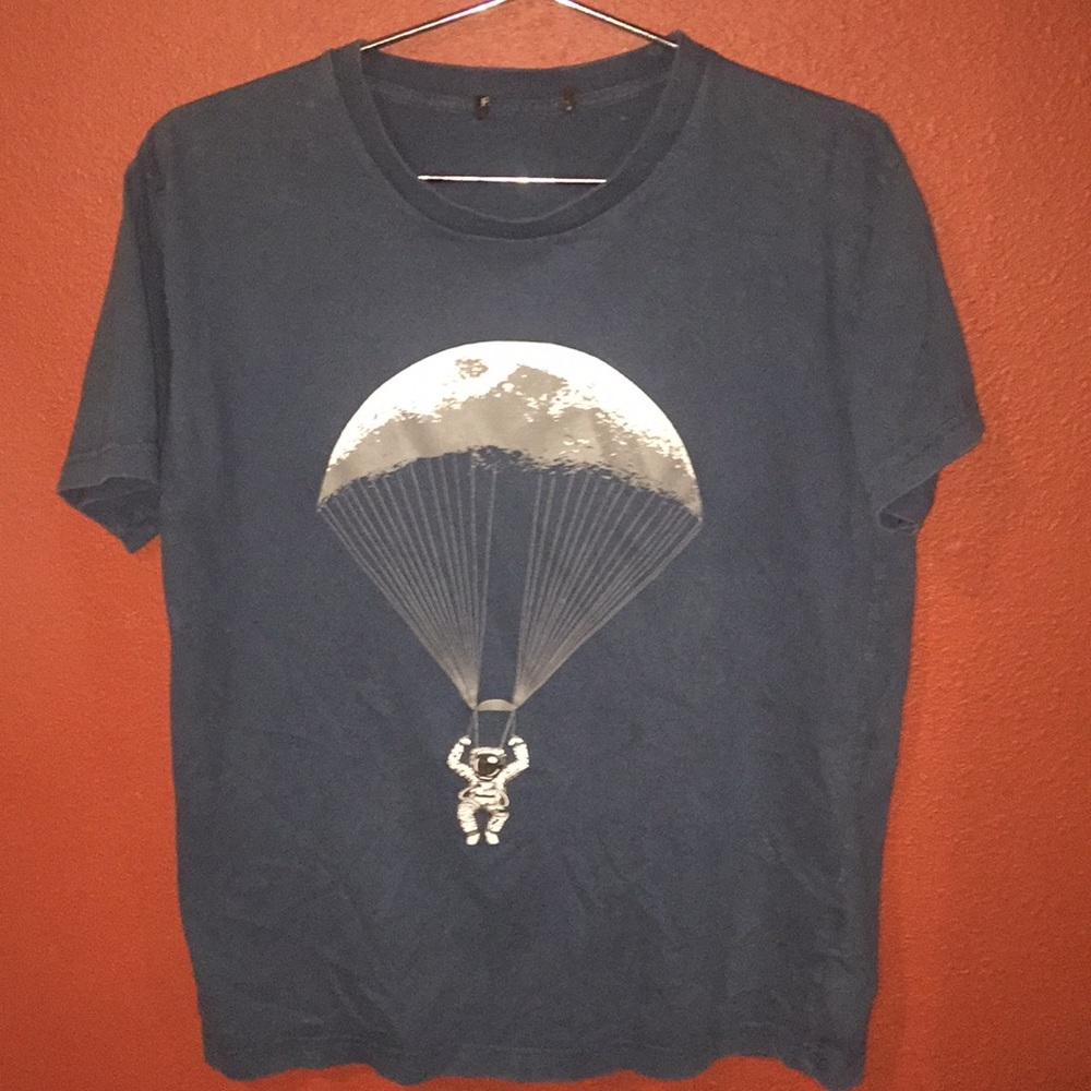 Astronaut parachuting